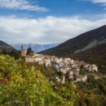 Vista dall'alto di Anversa degli Abruzzi